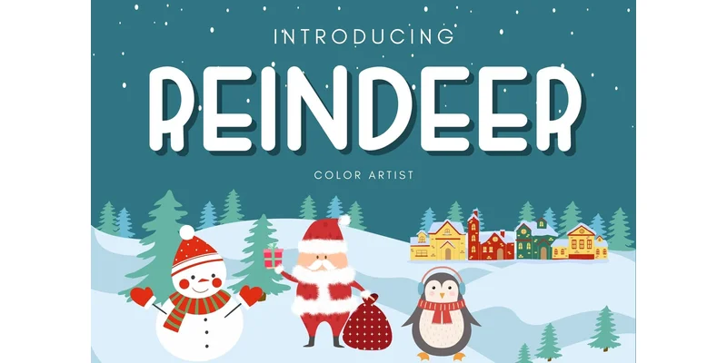 Reindeer Font by MyFontsShop — Display Font