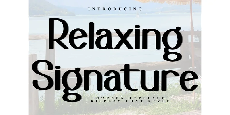 Relaxing Font by FreshTypeINK — Display Font