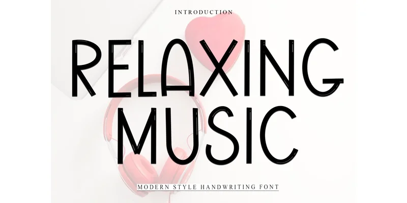 Relaxing Music Font by FreshTypeINK — Display Font