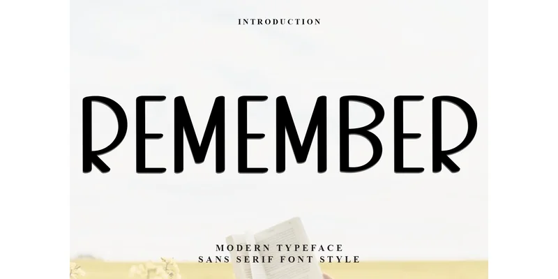 Remember Font by FreshTypeINK — Display Font
