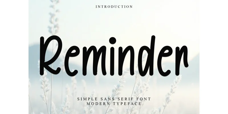 Reminder Font by Inermedia STUDIO — Display Font
