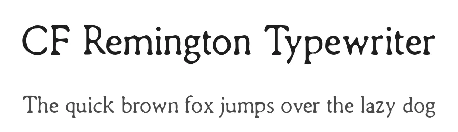 CF Remington Typewriter