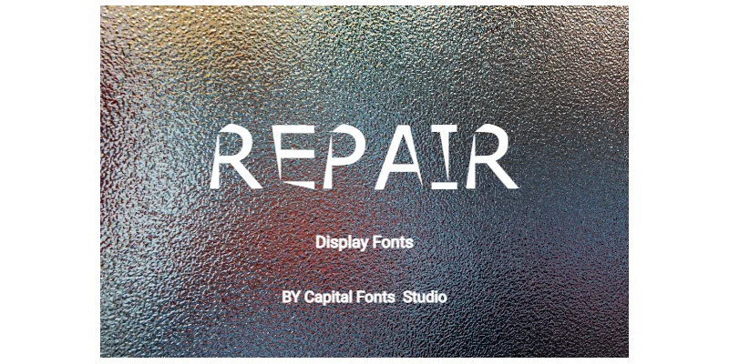 Repair Font by Bloomora Studio — Display Font