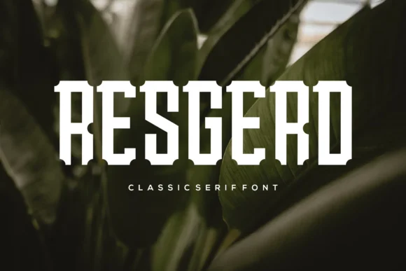 Resgerd by cozzdesign — Slab Serif Font