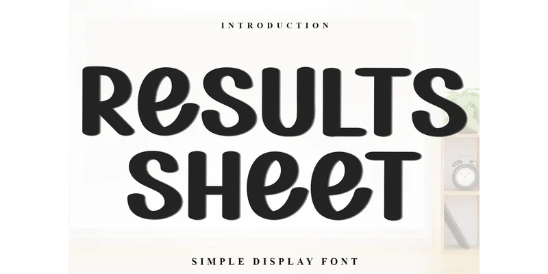 Results Sheet Font by Inermedia STUDIO — Display Font