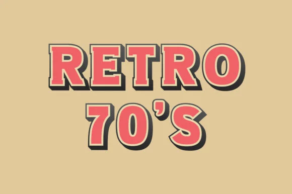 Retro 70s by Vladimir Carrer — Color Fonts Font