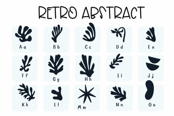 Retro Abstract by Sirinart — Dingbats Font — thumbnail 2