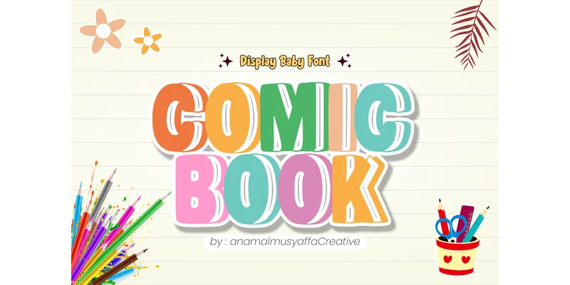Retro Baby Font by anamalmusyaffaCreative — Display Font — thumbnail 2