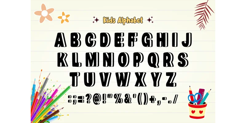 Retro Baby Font by anamalmusyaffaCreative — Display Font — thumbnail 4
