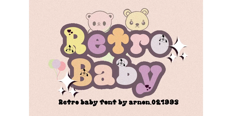 Retro Baby Font by arnon.021993 — Display Font