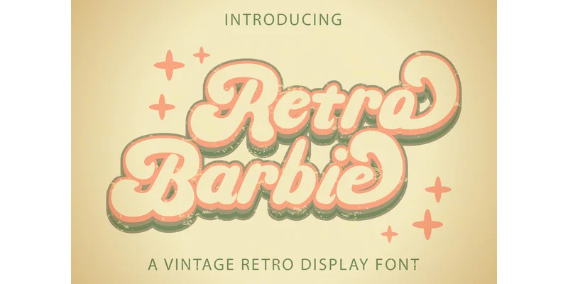 Retro Barbie Font by Densu Creative — Display Font