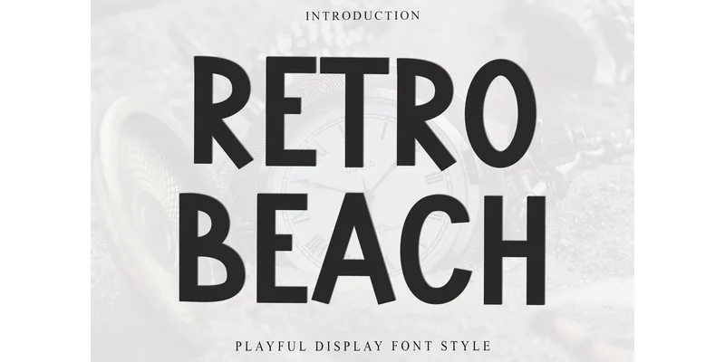 Retro Beach Font by FreshTypeINK — Display Font