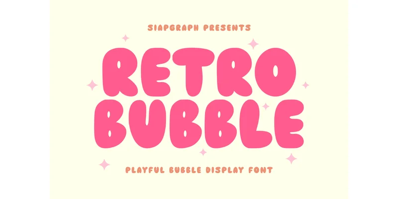 Retro Bubble Font by SiapGraph — Display Font