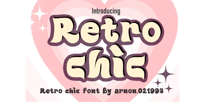 Retro Chic Font by arnon.021993 — Display Font