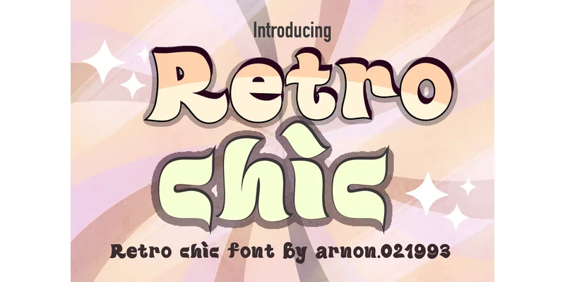 Retro Chic Font by arnon.021993 — Display Font — thumbnail 4