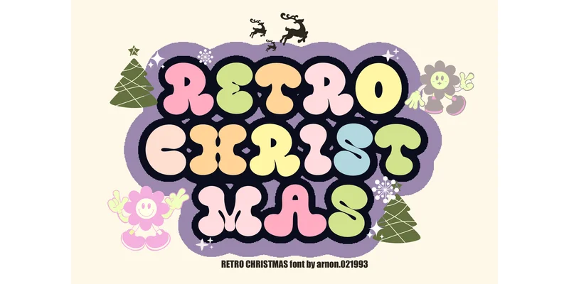 Retro Christmas Font by arnon.021993 — Display Font