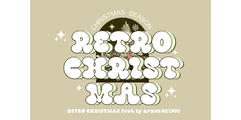 Retro Christmas Font by arnon.021993 — Display Font