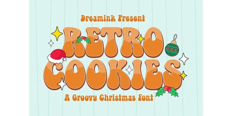 Retro Cookies Font by Dreamink (7ntypes) — Display Font