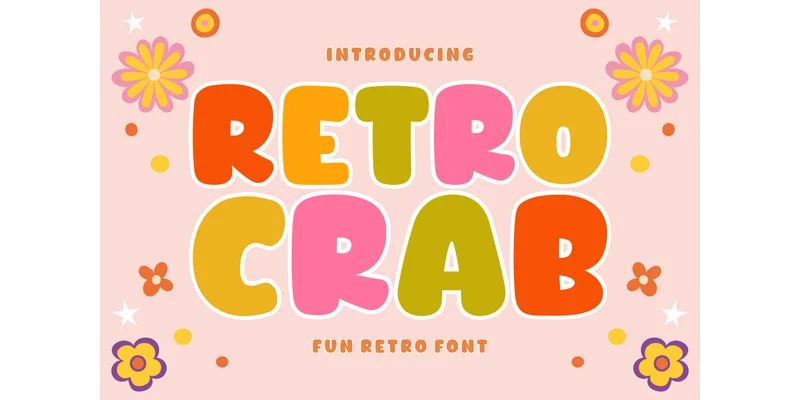 Retro Crab Font by Ade (7NTypes) — Display Font