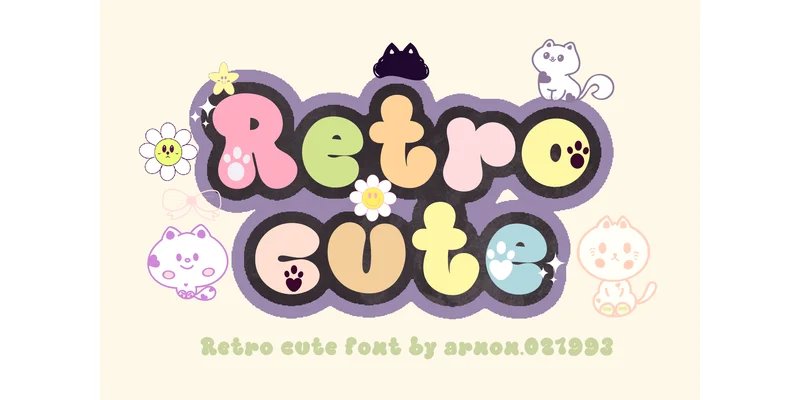 Retro Cute Font by arnon.021993 — Display Font