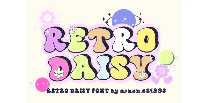 Retro Daisy Font by arnon.021993 — Display Font