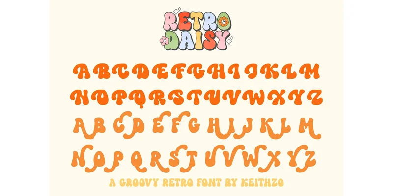 Retro Daisy Font by Keithzo (7NTypes) — Display Font — thumbnail 8