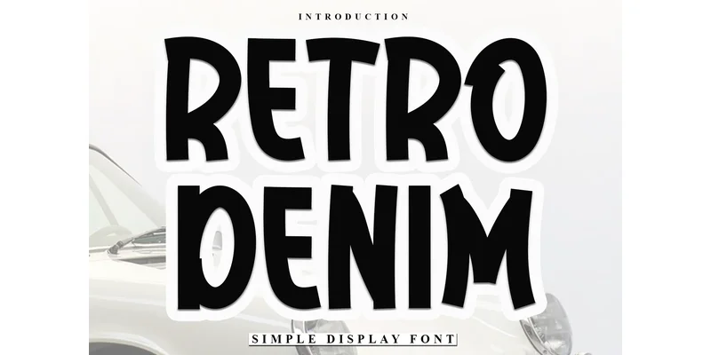Retro Denim Font by Inermedia STUDIO — Display Font