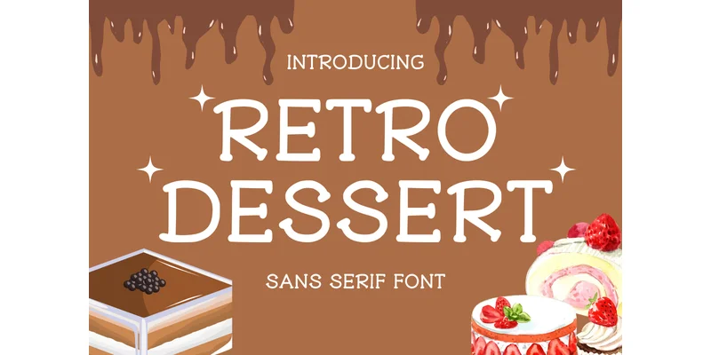 Retro Dessert Font by CraftedType Studio — Sans Serif Font