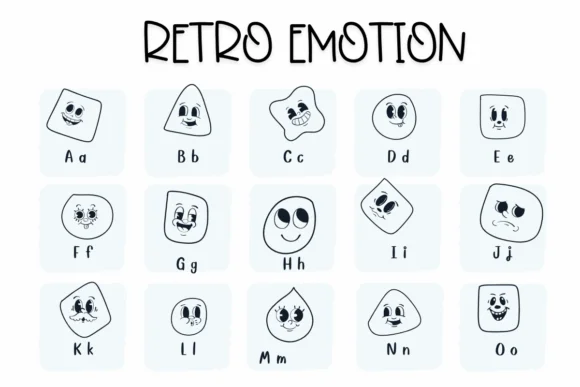 Retro Emotion by Sirinart — Dingbats Font — thumbnail 4