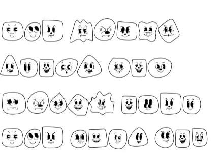 Retro Emotion by Sirinart — Dingbats Font — thumbnail 8