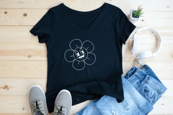 Retro Flower by Sirinart — Dingbats Font — thumbnail 6