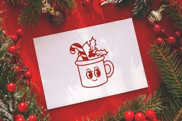 Retro Groovy Christmas by Pui Art — Dingbats Font — thumbnail 6