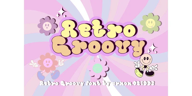 Retro Groovy Font by arnon.021993 — Display Font — thumbnail 2