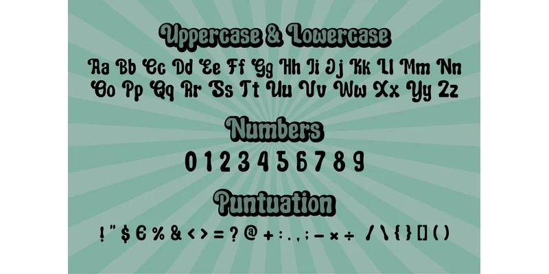 Retro Groovy Font by BlackCraft — Display Font — thumbnail 5