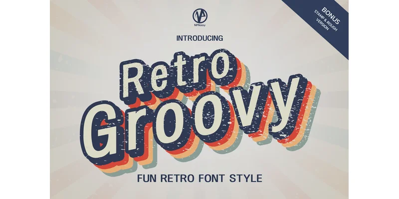 Retro Groovy Font by NPNaay — Display Font