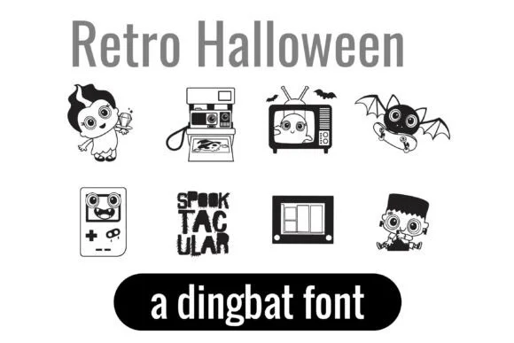 Retro Halloween Dingbats by Illustration Ink — Dingbats Font