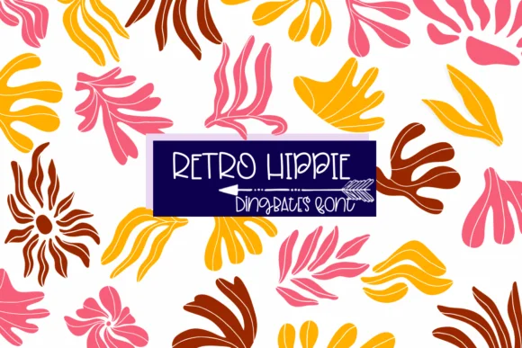 Retro Hippie by Sirinart — Dingbats Font