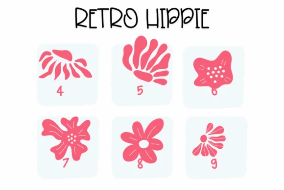 Retro Hippie by Sirinart — Dingbats Font — thumbnail 4