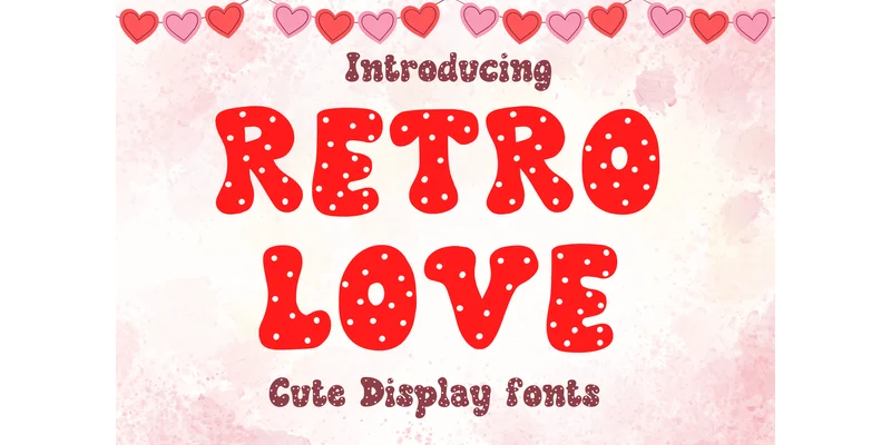 Retro Love Font by Bassoonartwork by Bassoonartwork — Decorative Font