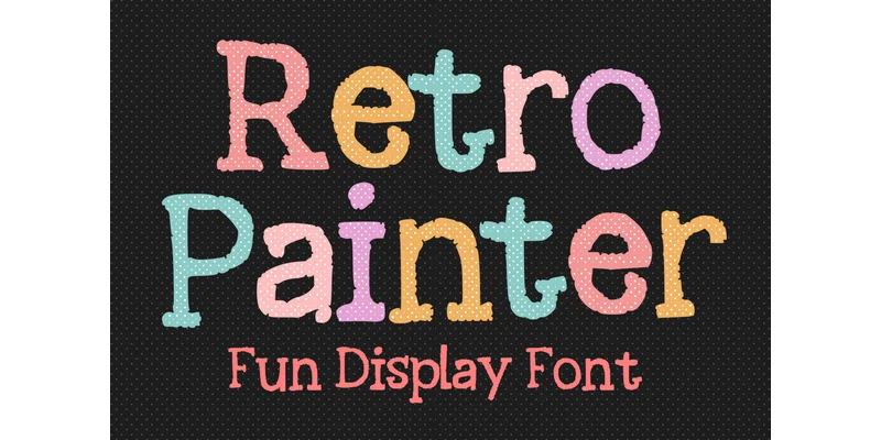Retro Painter Font by MVMET — Display Font