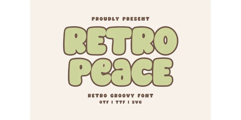 Retro Peace Regular Font by Letterayu — Display Font