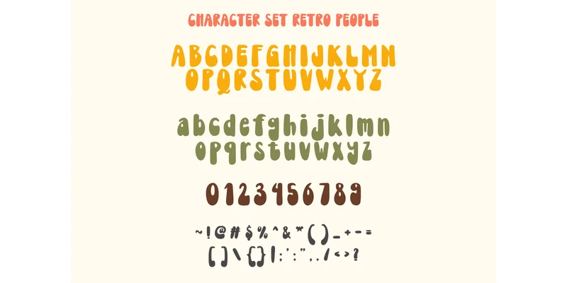 Retro People Font by Sakti Avellin — Display Font — thumbnail 7