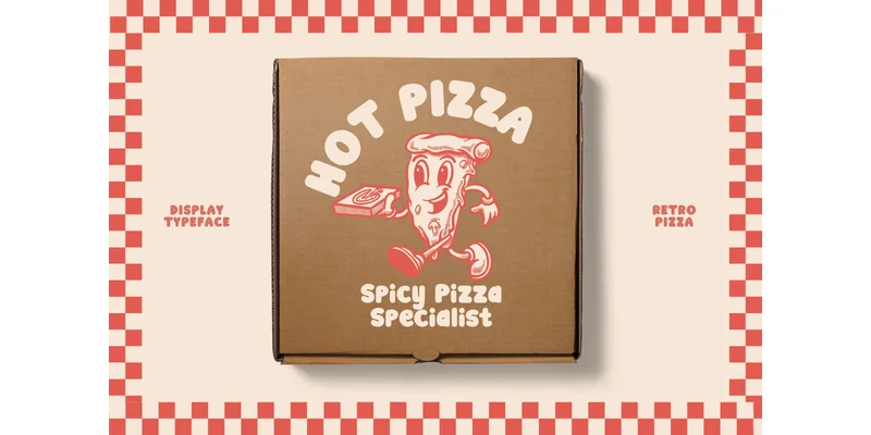 Retro Pizza Regular Font by Letterayu — Display Font — thumbnail 2
