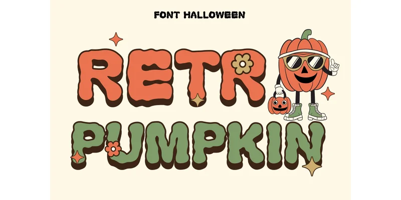 Retro Pumpkin Font by komsan_ks — Display Font