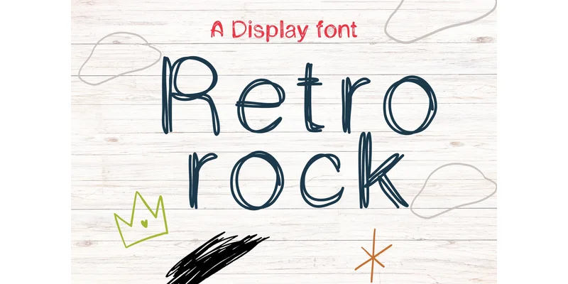 Retro Rock Font by PJ Fonttein — Display Font
