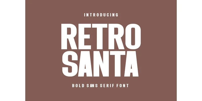 Retro Santa Font by CraftedType Studio — Sans Serif Font