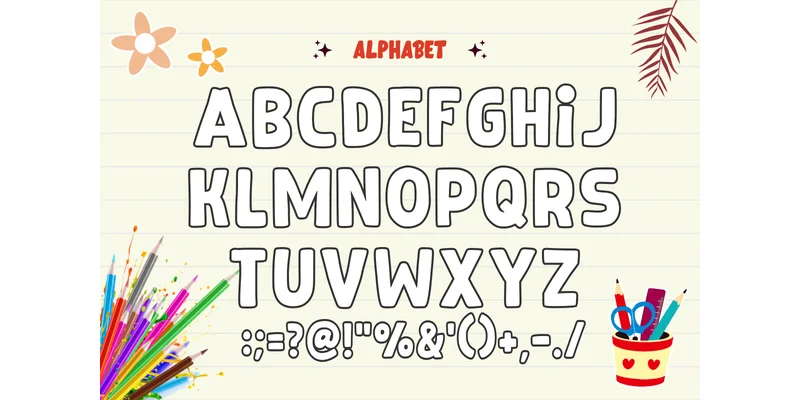 Retro School Font by TaralArt — Display Font — thumbnail 4