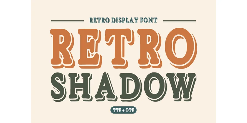 Retro Shadow Font by anamalmusyaffaCreative — Display Font