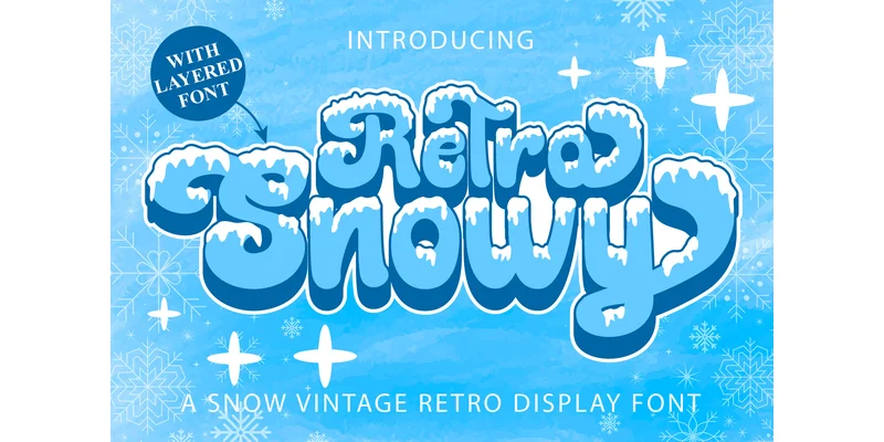 Retro Snowy Font by Densu Creative — Display Font