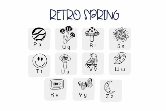 Retro Spring by Sirinart — Dingbats Font — thumbnail 3